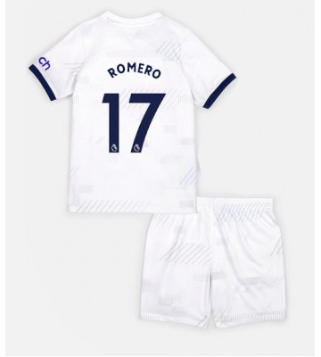 Tottenham Hotspur Cristian Romero #17 Hemmaställ Barn 2023-24 Kortärmad (+ Korta byxor)